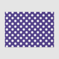 Pois blancs sur bleu foncé