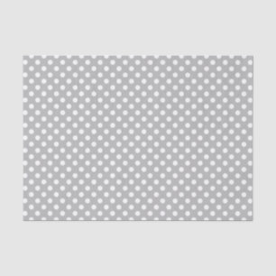Papier Mousseline Pois blancs sur le Arrière - plan gris chrome
