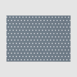 PAPIER MOUSSELINE POIS BLEUS ET BLANCS