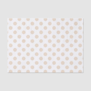 Papier Mousseline Pois bronzage