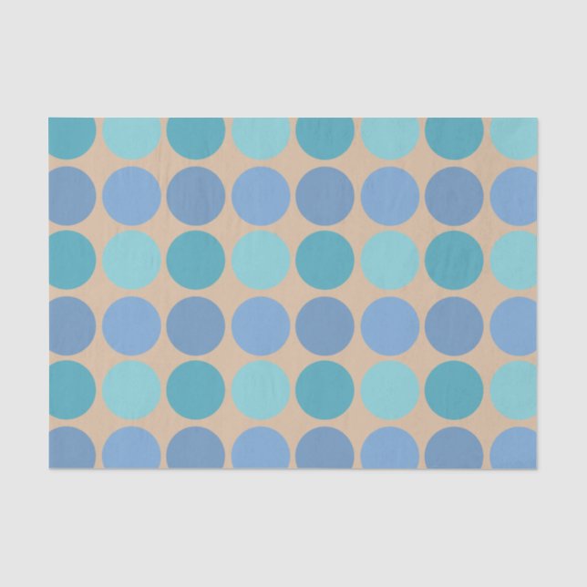 Papier Mousseline Pois de plage (Recto)