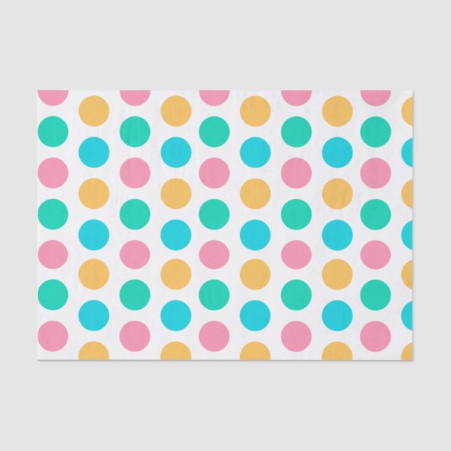 Papier Mousseline Pois lumineux de Pâques (Recto)