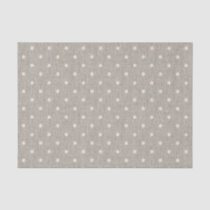 Papier Mousseline Pois mignon de toile de jute