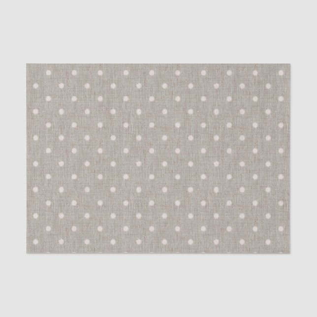 Papier Mousseline Pois mignon de toile de jute (Recto)