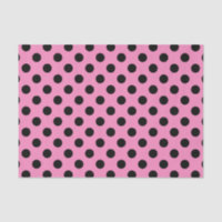 Pois noir sur le rose