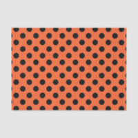 Pois noirs sur orange