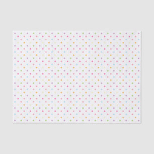 Papier Mousseline Pois Pastel colorés