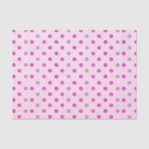 Papier Mousseline Pois pastel rose et violet