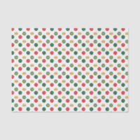Pois rouge, vert et or