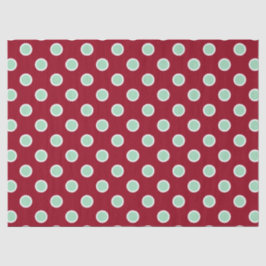 Papier Mousseline Pois verts de la Monnaie sur le papier de tissus m