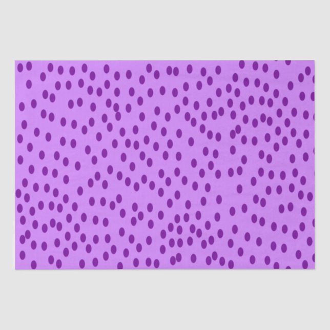 Papier Mousseline Pois violets de lavande (Recto)