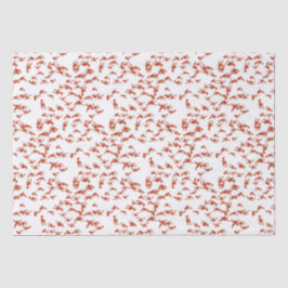 Papier Mousseline Poisson à la coque rouge