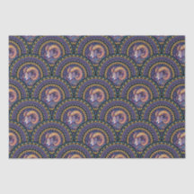 Poisson Bélier Zodiaque Mandala Art Déco Coquille