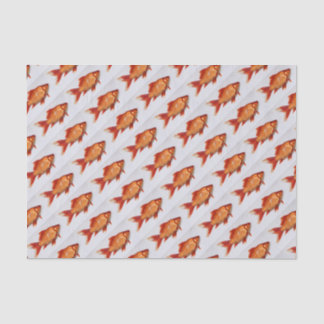 Papier Mousseline Poisson rouge