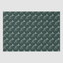 Poisson Saumon australien en Aqua sur Racing Green