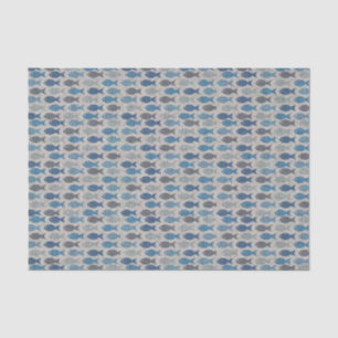 Papier Mousseline Poissons de toile
