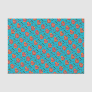 Papier Mousseline Poissons tropicaux oranges et pourpres avec des