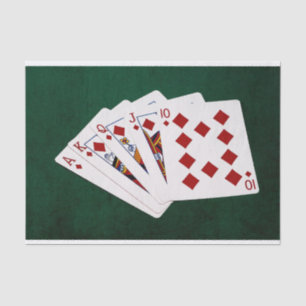 Papier Mousseline Poker Hands - Brosse Royale - Costume Diamants