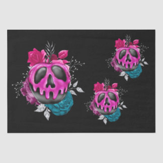 Papier Mousseline Pomme De Bonbons Poîlée Avec Fleurs Découpage