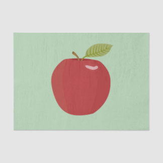 Papier Mousseline pomme rouge