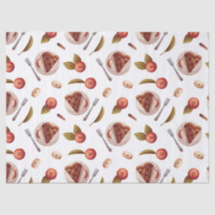 Papier Mousseline Pommes et tranches de tarte aux pommes