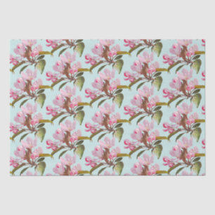 Papier Mousseline Pommes fleuries