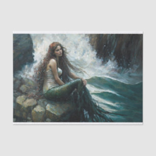 Papier Mousseline Pondering Mermaid