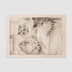 Papier Mousseline Pont des Soupirs par Louis Wain