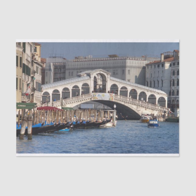 Papier Mousseline Pont du Rialto Venise Italie (Recto)