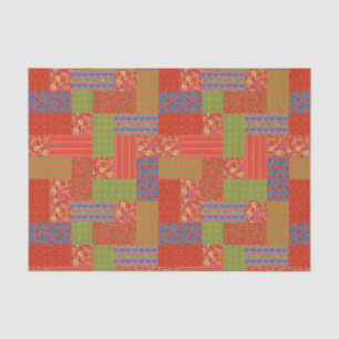 Papier Mousseline Poppies de pastilles Motifs Nostalgique Faux Patch