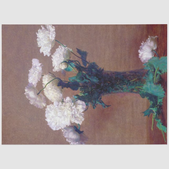 Papier Mousseline Poppies, Henri Fantin-Latour (Recto)