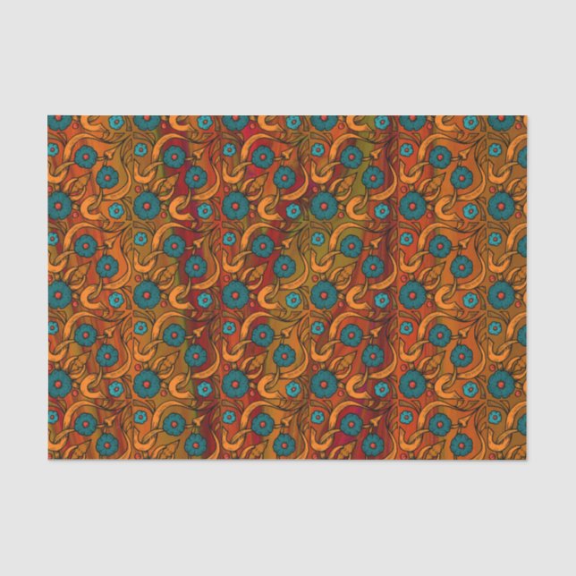 Papier Mousseline Poppy vintage (Recto)