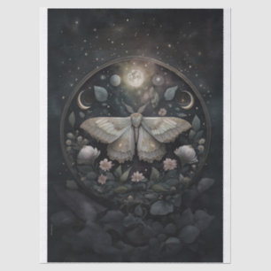 Papier Mousseline Portail argenté mystérieux, éclipse solaire, argen