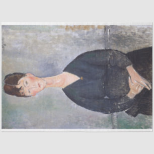 Papier Mousseline Portrait de Cafe Singer, Modigliani