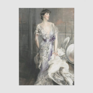 Papier Mousseline Portrait de Celia Tobin Clark par Giovanni Boldini