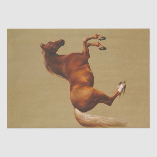 Papier Mousseline Portrait de cheval Whistlejacket Peinture Découpag (Recto)