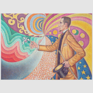 Papier Mousseline Portrait de Felix Feneon, Signac