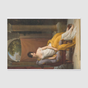 Papier Mousseline Portrait de Juliette Recamier par Francois Gerard