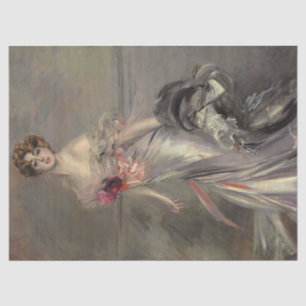 Papier Mousseline Portrait de Martha Regnier par Giovanni Boldini