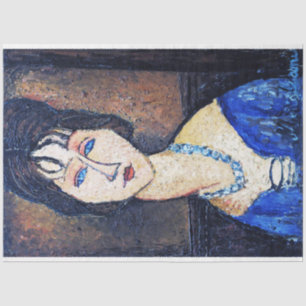 Papier Mousseline Portrait de Woman