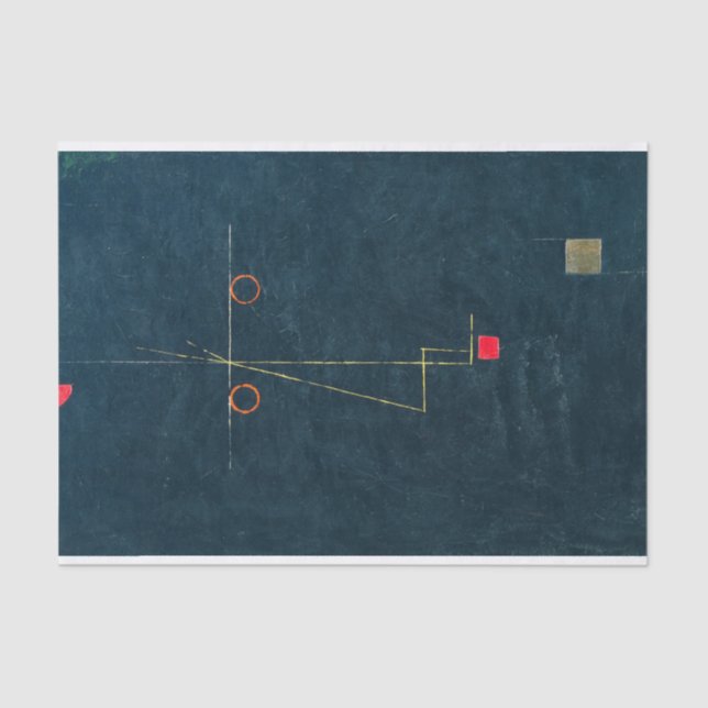 Papier Mousseline Portrait d'un équilibre par Paul Klee (Recto)