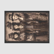 Portrait of Three Steampunk Women DX6L Decoupage