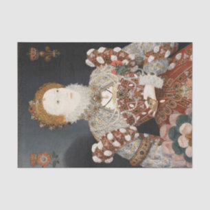 Papier Mousseline Portrait Pélican Reine Elizabeth I