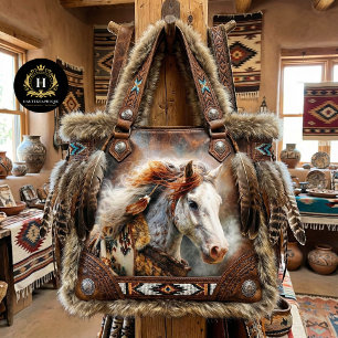 Papier Mousseline Portrait Western Appaloosa Rustique