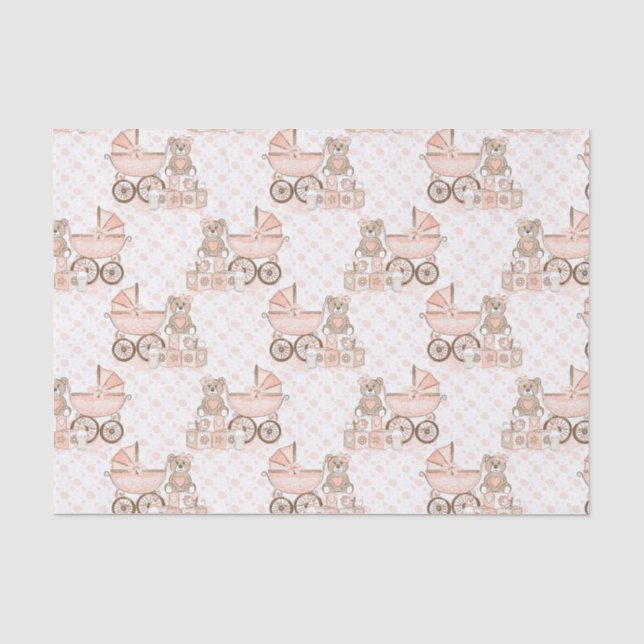 Papier Mousseline Ports pour bébés filles (Recto)