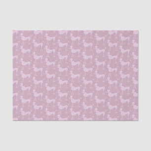 Papier Mousseline Posh rose pourpre chien chien Motif