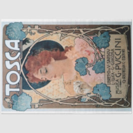Papier Mousseline Poster Art Nouveau 29 Découpage Femme