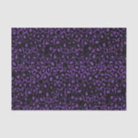 Poster de animal de léopard mauve et noir