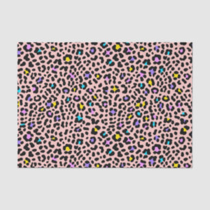 Papier Mousseline Poster de animal de points de léopard rose