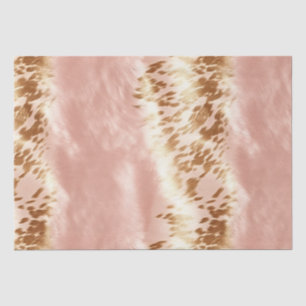 Papier Mousseline Poster de animal de vache rose